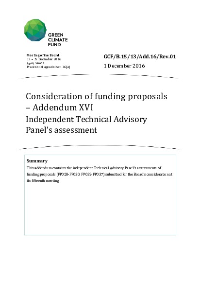 Document cover for Consideration of funding proposals: Independent Technical Advisory Panel’s assessment