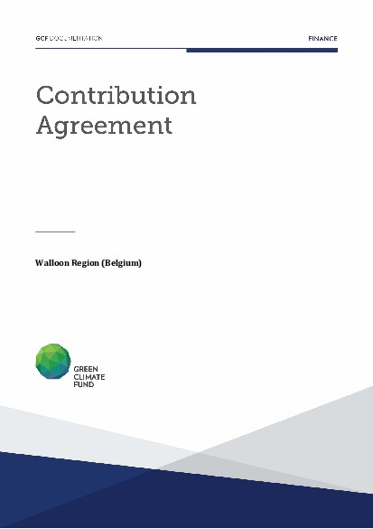 Document cover for Contribution Agreement with Wallonia (Belgium) (IRM)