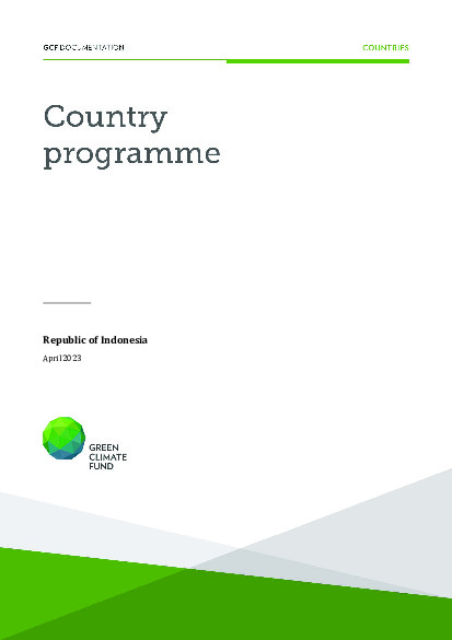 Document cover for Indonesia Country Programme