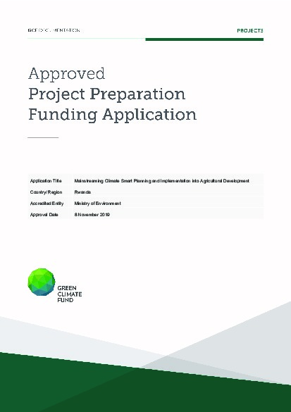 Document cover for Mainstreaming Climate Smart Planning and Implementation into Agricultural Development