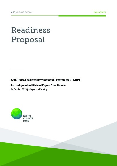 Adaptation planning support for Papua New Guinea through UNDP | Green