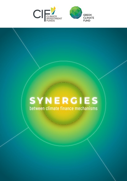 Document cover for Synergies between climate finance mechanisms