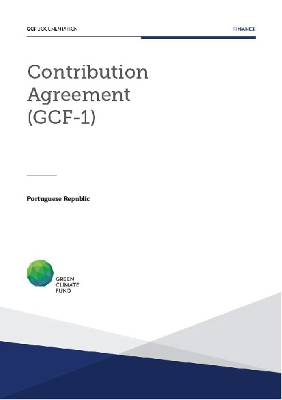 Document cover for Contribution Agreement with Portugal (GCF-1)