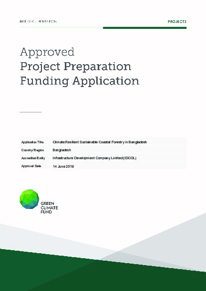 Document cover for Climate Resilient Sustainable Coastal Forestry in Bangladesh