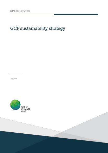 Document cover for Sustainability strategy