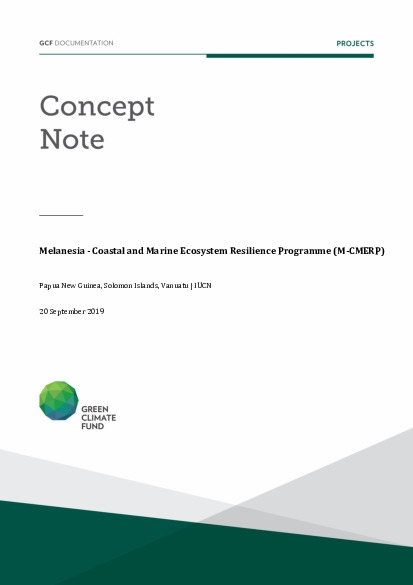 Download Melanesia - Coastal and Marine Ecosystem Resilience Programme (M-CMERP) Document cover for Melanesia - Coastal and Marine Ecosystem Resilience Programme (M-CMERP)