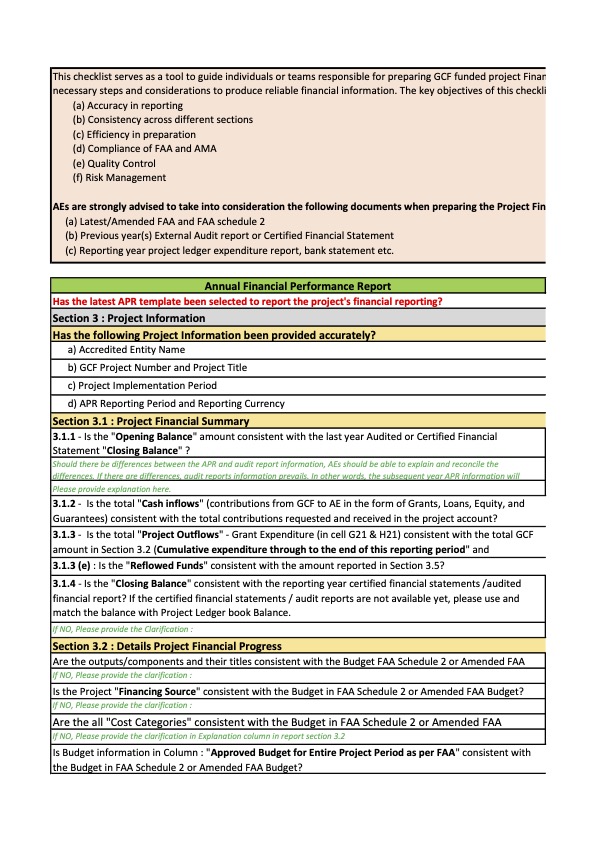 Document cover for Annual Performance Report - Financial Information (Section 3)