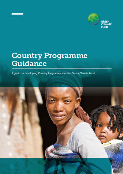 Document cover for Country programme guidance