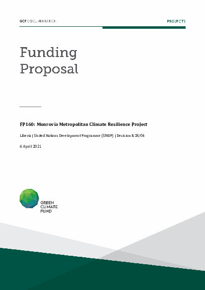 Document cover for Monrovia Metropolitan Climate Resilience Project