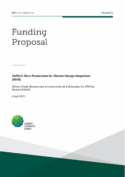 Document cover for River Restoration for Climate Change Adaptation (RIOS)