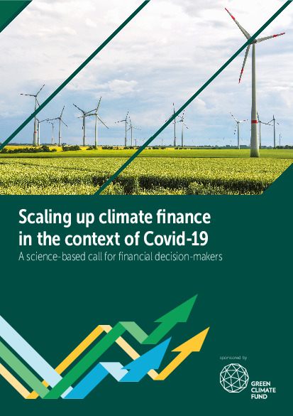 Document cover for Scaling up climate finance in the context of Covid-19: Full report