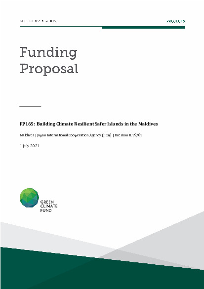 Document cover for Building Climate Resilient Safer Islands in the Maldives