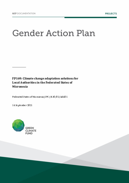 Download Gender action plan for FP169: Climate change adaptation solutions for Local Authorities in the Federated States of Micronesia Document cover for Gender action plan for FP169: Climate change adaptation solutions for Local Authorities in the Federated States of Micronesia