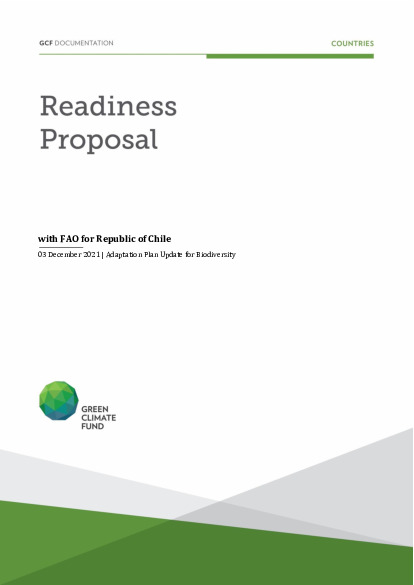 Document cover for Update of the Climate Change Adaptation Plan for Biodiversity