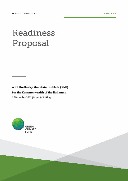 Document cover for Capacity building for Energy Auditing and Solarization Readiness in The Bahamas