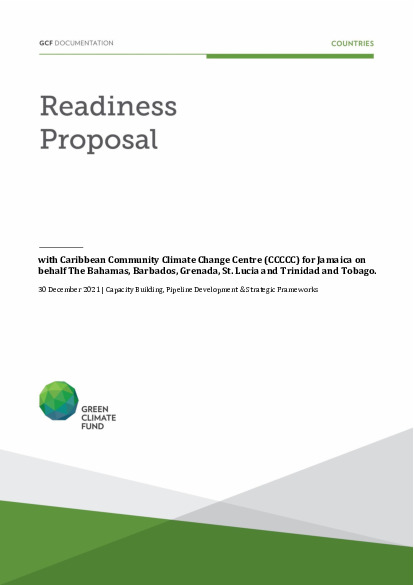 Document cover for Strategic Actions for advancing climate action in CARICOM Member States