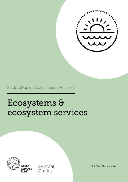 Document cover for Sectoral guide: Ecosystems and ecosystem services 