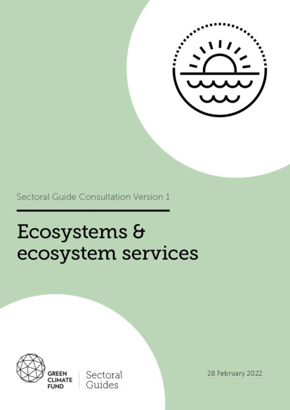 Document cover for Sectoral guide: Ecosystems and ecosystem services 