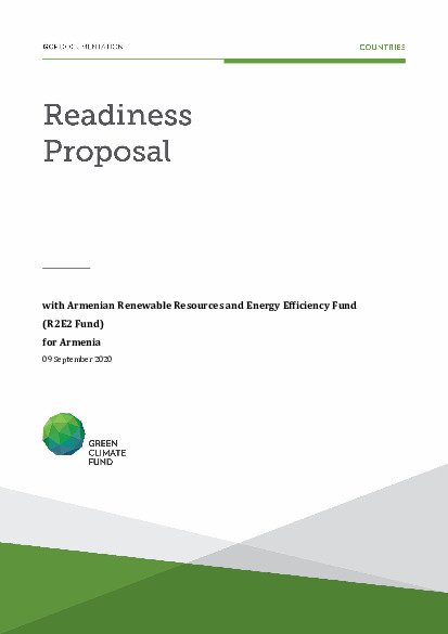 Document cover for Readiness Support for accreditation gap assessment, capacity building and pipeline development for potential accredited entity