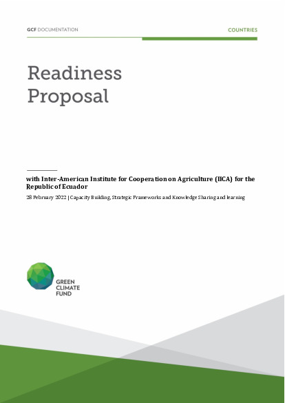 Document cover for Enhancing the capacities of Banco de Desarrollo de Ecuador B.P. (BDE) to support its accreditation to the Green Climate Fund