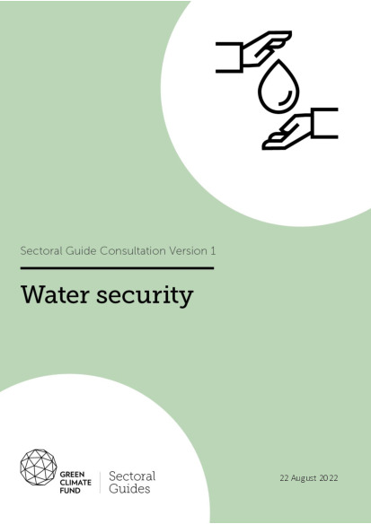 Document cover for Sectoral guide: Water security