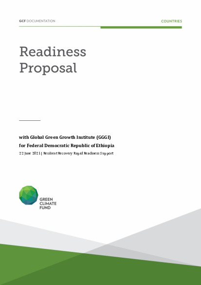 Document cover for Resilient Recovery Rapid Readiness Support in Ethiopia