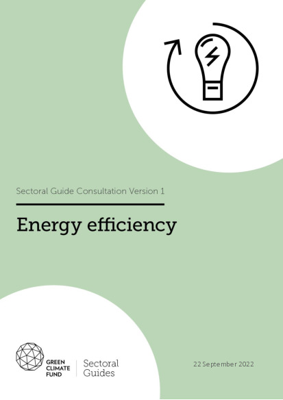 Document cover for Sectoral guide: Energy efficiency