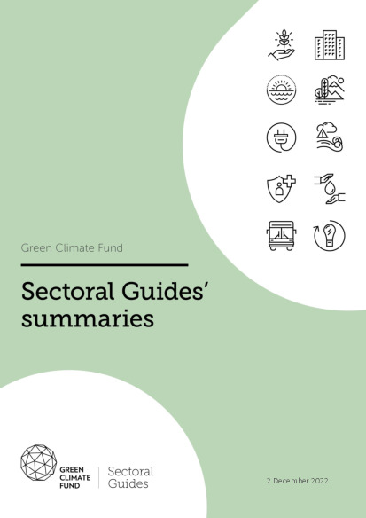 Document cover for Sectoral guides' summaries