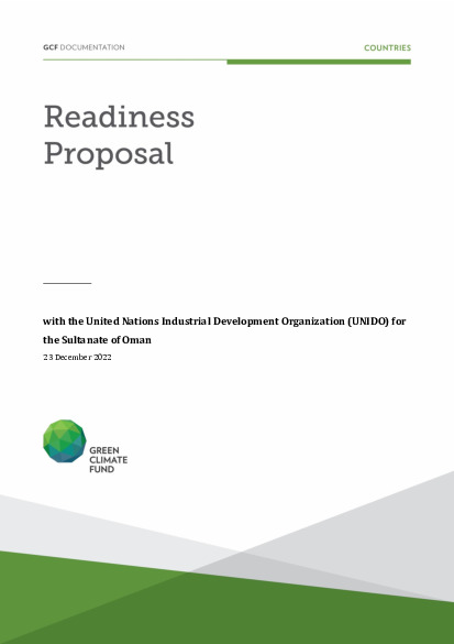 Document cover for Enhancing the National Adaptation Plan Process for the Sultanate of Oman