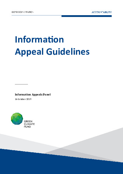 Document cover for Information appeal guidelines