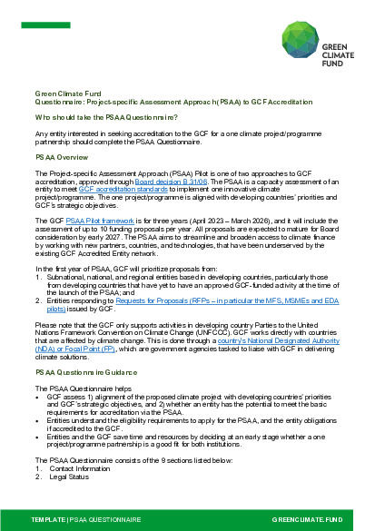 Download PSAA questionnaire Document cover for PSAA questionnaire