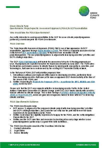 Download PSAA questionnaire Document cover for PSAA questionnaire