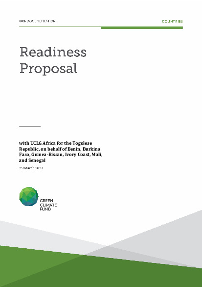 Document cover for Strengthen WAEMU sub-national governments’ capacities to access climate finance and develop a pipeline of projects to support their countries’ climate goals.