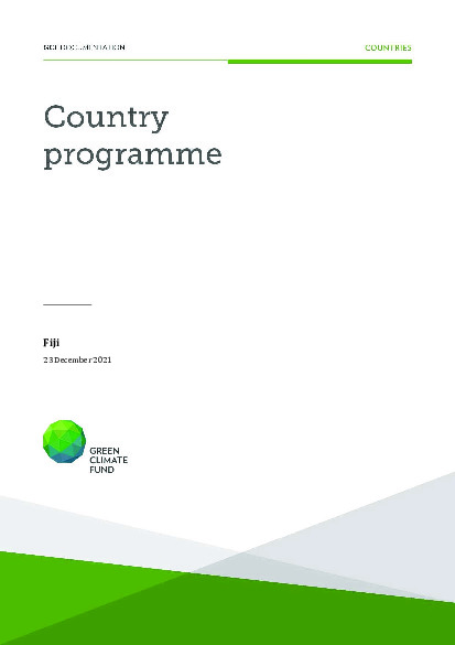 Document cover for Fiji Country Programme