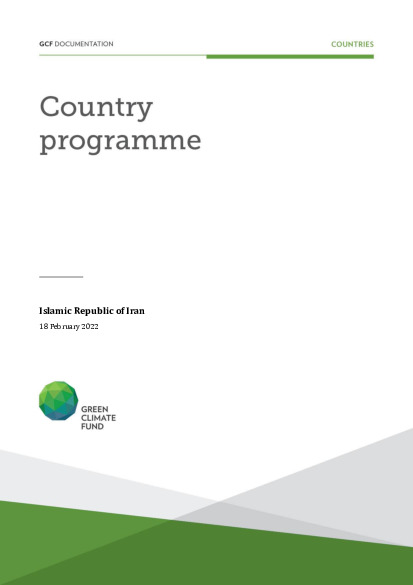 Document cover for Iran Country Programme