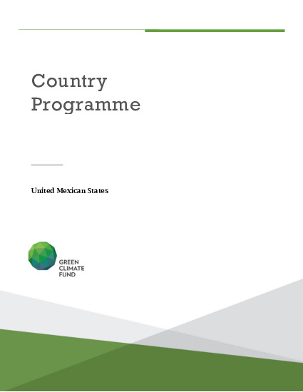 Document cover for Mexico  Country Programme