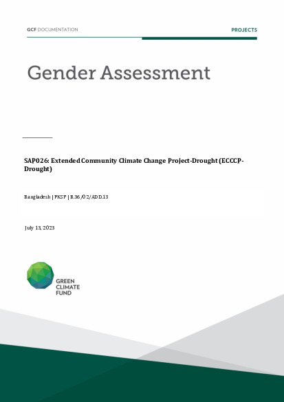 Download Gender assessment for SAP026: Extended Community Climate Change Project-Drought (ECCCP-Drought) Document cover for Gender assessment for SAP026: Extended Community Climate Change Project-Drought (ECCCP-Drought)