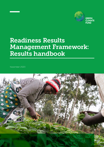 Document cover for Readiness Result Management Framework: Results handbook
