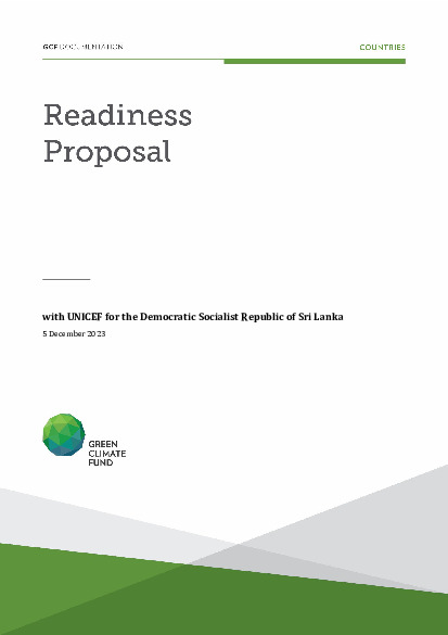 Document cover for Enhancing the Climate Resilience of the Water, Sanitation and Hygiene sector in Sri Lanka