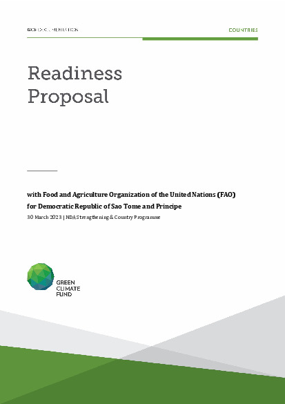 Document cover for Enhance capacities of Sao Tome and Principe in addressing the effects of climate change in key sectors of the Blue Economy