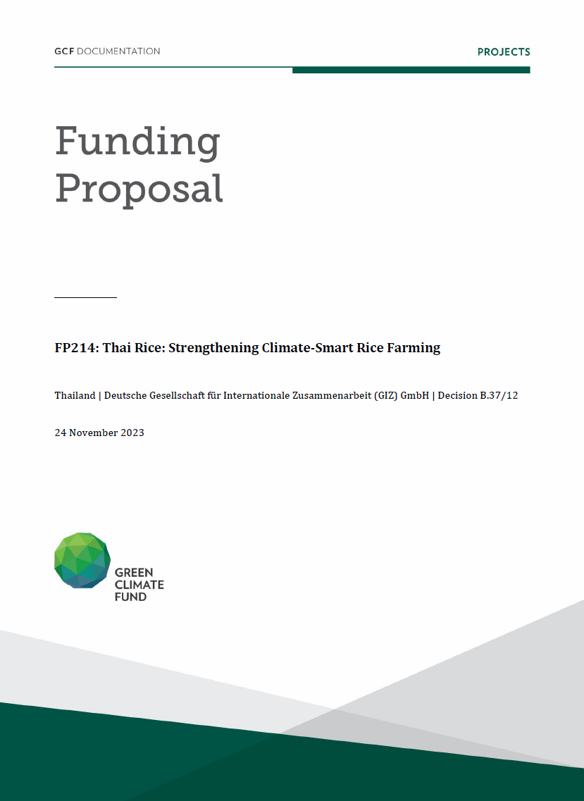 Document cover for  Thai Rice: Strengthening Climate-Smart Rice Farming