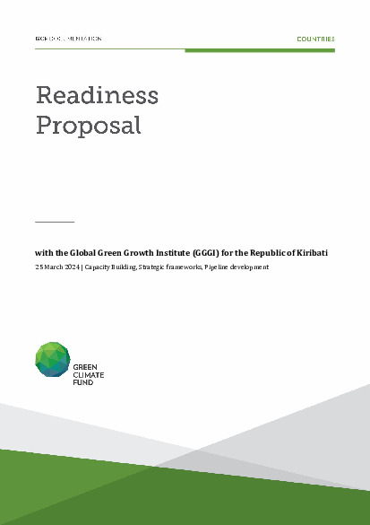 Download Facilitating the Republic of Kiribati’s ability to strengthen long-term low emission climate resilient development Document cover for Facilitating the Republic of Kiribati’s ability to strengthen long-term low emission climate resilient development