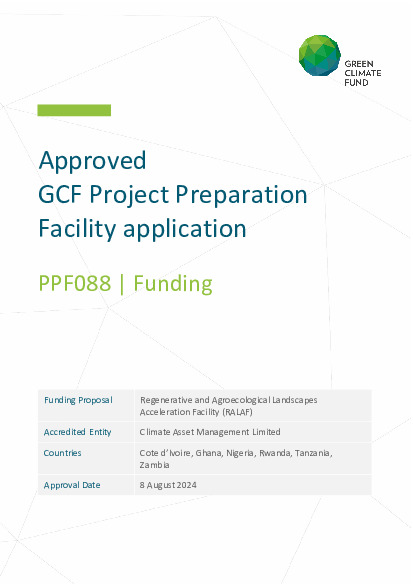 Download Regenerative and Agroecological Landscapes Acceleration Facility (RALAF) Document cover for Regenerative and Agroecological Landscapes Acceleration Facility (RALAF)