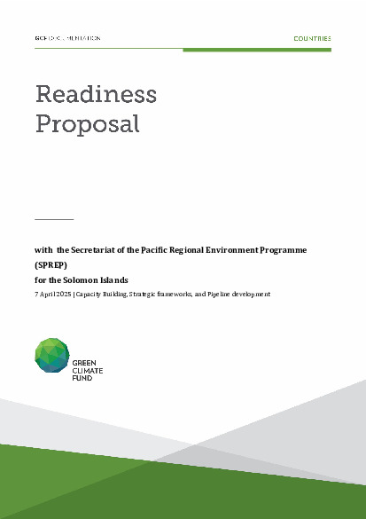 Download Strengthening Solomon Islands GCF NDA Capacity to Support Private Sector and Invest in Forest and Energy Reforms to Build Climate Resilience Document cover for Strengthening Solomon Islands GCF NDA Capacity to Support Private Sector and Invest in Forest and Energy Reforms to Build Climate Resilience