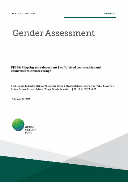 Download Gender assessment for FP259: Adapting tuna-dependent Pacific Island communities and economies to climate change Document cover for Gender assessment for FP259: Adapting tuna-dependent Pacific Island communities and economies to climate change