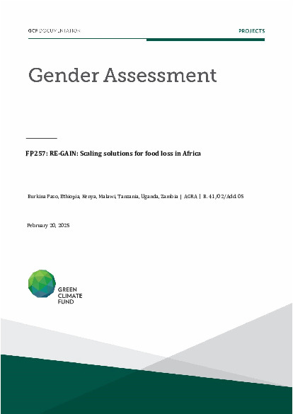 Download Gender assessment for FP257: RE-GAIN: Scaling solutions for food loss in Africa Document cover for Gender assessment for FP257: RE-GAIN: Scaling solutions for food loss in Africa