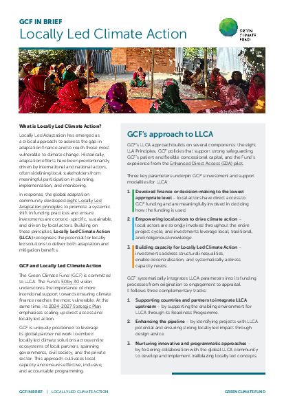 Document cover for Locally Led Climate Action