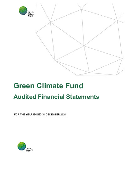 Document cover for GCF audited financial statements for the years ending December 31, 2024 and 2023
