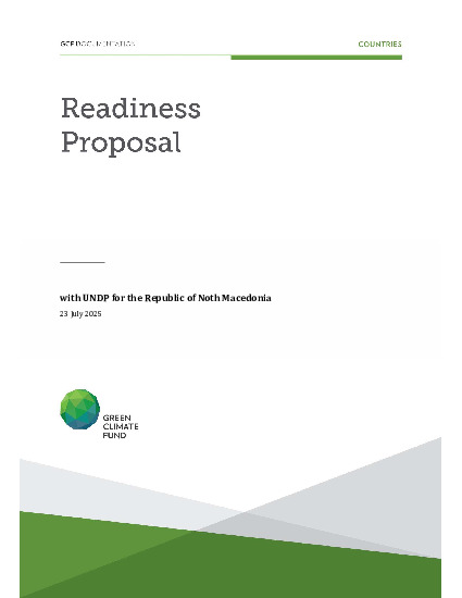 Document cover for Improving resilience in the Republic of North Macedonia by integrating adaptation into planning processes