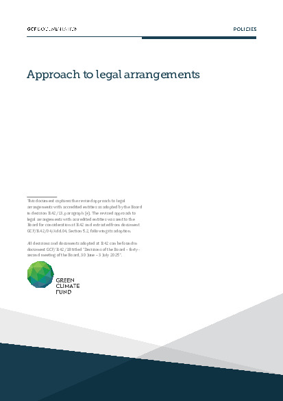 Download Approach to legal arrangements Document cover for Approach to legal arrangements